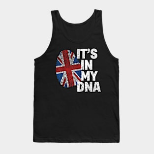 IT'S IN MY DNA British Flag England UK Britain Union Jack Tank Top